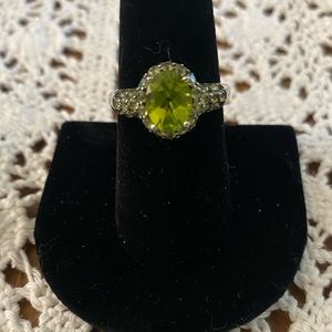 Peridot Sterling silver ring